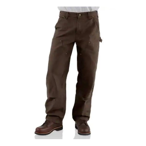 Men's Carhartt Double Front Washed Duck Loose-Original Fit Cargo Pants 38 Dark Brown