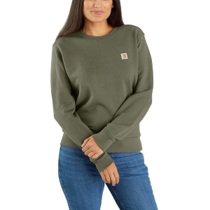 Women's Carhartt Relaxed Fit French Terry Crewneck Sweatshirt 3X Olive