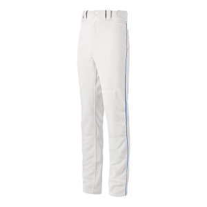 Boys' Mizuno Premier Pro Piped G2 Baseball Pants Youth 2XLarge White/Royal