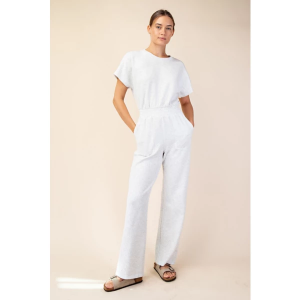 Women's RAE MODE Modal Jumpsuit Joggers Small Light Grey Heather Regular