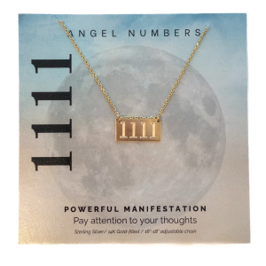 Lotus Jewelry Studio Gold Angel Numbers 1111 Necklace