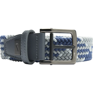 Men's Nike Woven Tour Belt Medium Blue Light Grey Heather