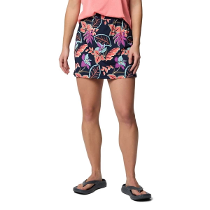 Women's Columbia Chill River Printed Skort XLarge Hot Coral