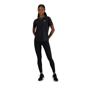 Women's New Balance Athletics T-Shirt Medium Black Heather