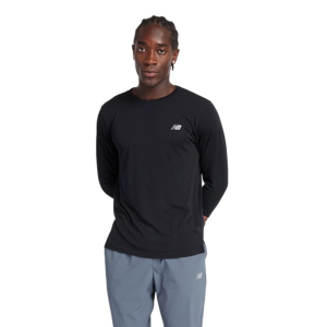 Men's New Balance Lightweight Jersey Long Sleeve T-Shirt Medium Black