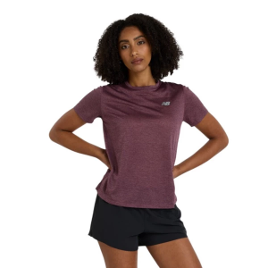 Women's New Balance Athletics T-Shirt XLarge Faded Plum Heather