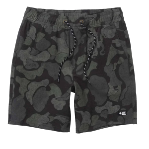 Kids' Salty Crew Drifter Elastic Waist Hybrid Shorts Medium Camo