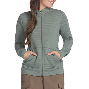Women's Skechers The Hoodless Hoodie GO WALK Everywhere Jacket 2XLarge Taupe/Olive