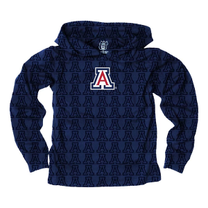 Arizona Wildcats Wes and Willy Kids Hoodie Medium Navy