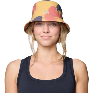 Women's Mountain Hardwear Stryder(TM) Bucket Hat Small Sundown Gold Blissed Dye Print