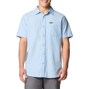 Men's Columbia Rapid Rivers Novelty Button Up Shirt XLarge Ripple Blue