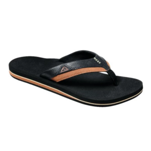 Men's Reef Cushion Dawn Flip Flop Sandals 7 Black/Tan