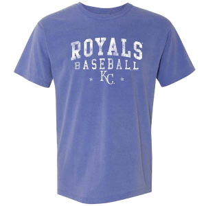 Women's Kansas City Royals Pigment T-Shirt Small Periwinkle