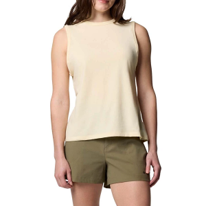Women's Columbia Sun Trek II Crew Neck Hiking Tank Top Small Lemon Wash