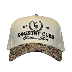 Citrusy Vintage Country Club Camo Snapback Hat One Size Camo