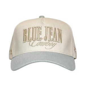 Citrusy Blue Jean Cowboy Snapback Hat One Size Den