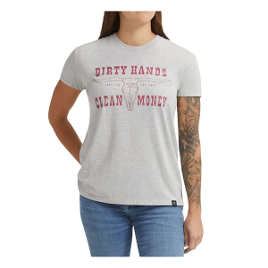 Women's Troll Co. Clothing Longhorn T-Shirt 2XLarge Grey Heather