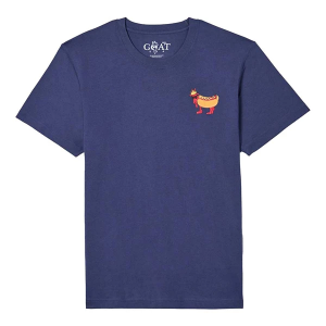 Kids' GOAT USA Hot Dog T-Shirt Medium Navy
