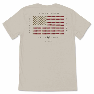 Men's MeatEater Shell Flag T-Shirt 2XLarge Natural