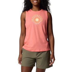 Women's Columbia Ruby Springs Graphic Crew Neck Tank Top Medium Alpenglow