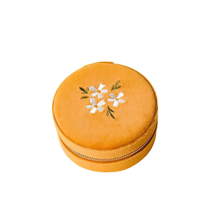 Women Darling Effect Round Velvet Jewelry makeup-bags-organizers