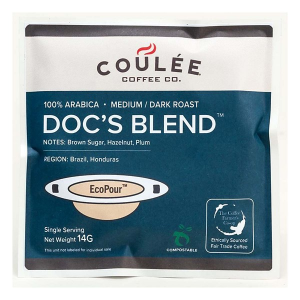 Coulee Coffee Co Doc's Blend 10 Pre-Filled EcoPour Coffee