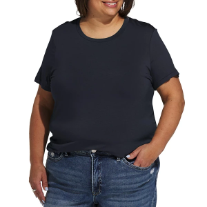 Women's 1902 and Co. Crew T-Shirt 3X Charcoal