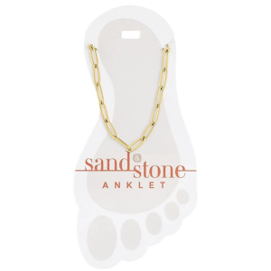 Sand & Stone Paperclip Bracelet