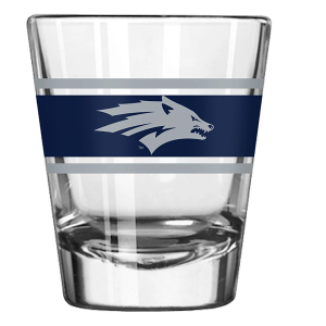 Logo Brands Nevada Wolf Pack Stripe Shot Glass