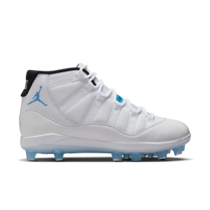 Men's Jordan 11 Retro MCS Molded Football Cleats 9.5 White/Legend Blue/Black