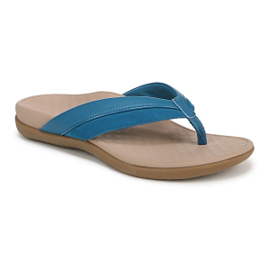 Women's Vionic Shore Flip Flop Sandals 6 Celestial Teal Suede