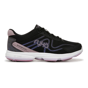 Women's Ryka Women's Ryka Devotion Plus 5 Walking Sneakers Walking Shoes sneakers-athletic-shoes 8.5 Wide Black