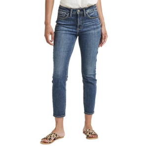 Women's Silver Jeans Co. Suki Crop Slim Fit Skinny Jeans Indigo 384 29 26