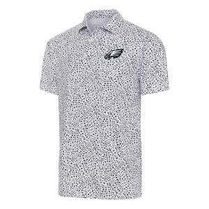 Philadelphia Eagles Antigua Motion Polo Small White/Black