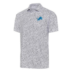Detroit Lions Antigua Motion Polo Small White/Black