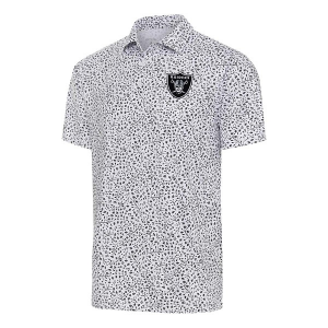 Las Vegas Raiders Antigua Motion Polo Small White/Black