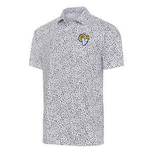 Los Angeles Rams Antigua Motion Polo Small White/Black