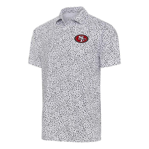 San Francisco 49ers Antigua Motion Polo Small White/Black