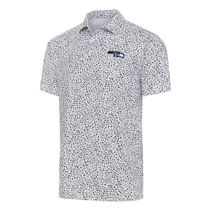 Seattle Seahawks Antigua Motion Polo Small White/Black