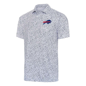 Buffalo Bills Antigua Motion Polo Small White/Navy