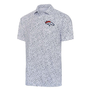 Denver Broncos Antigua Motion Polo XLarge White/Navy