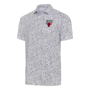 Chicago Bulls Motion Antigua Polo Small White/Black