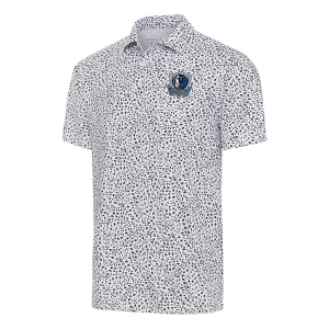 Dallas Mavericks Motion Antigua Polo Small White/Black
