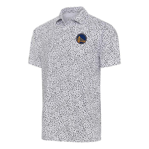 Golden State Warriors Motion Antigua Polo Small White/Black