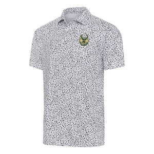 Milwaukee Bucks Motion Antigua Polo Small White/Black
