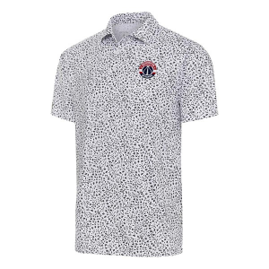 Washington Wizards Motion Antigua Polo Small White/Black