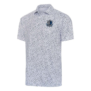 Dallas Mavericks Motion Antigua Polo XLarge White/Navy