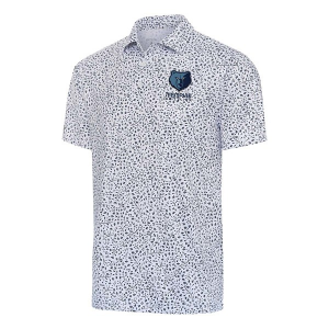Memphis Grizzlies Motion Antigua Polo Small White/Navy