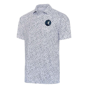 Minnesota Timberwolves Motion Antigua Polo XLarge White/Navy