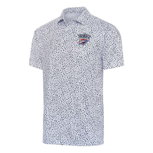 Oklahoma City Thunder Motion Antigua Polo Small White/Navy